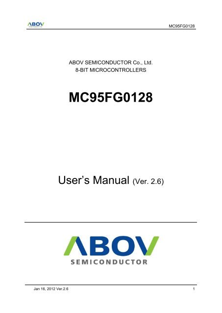 MC95FG0128 - abov.co.kr