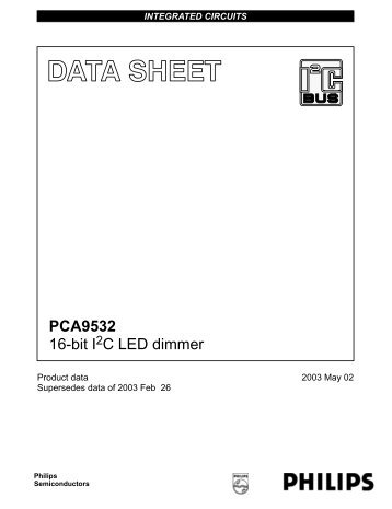 PCA9532 16-bit I C LED dimmer - E-LAB Computers