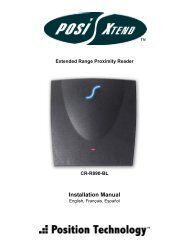 CR-R890-BL (Extended Range Proximity Reader) : Installation Manual