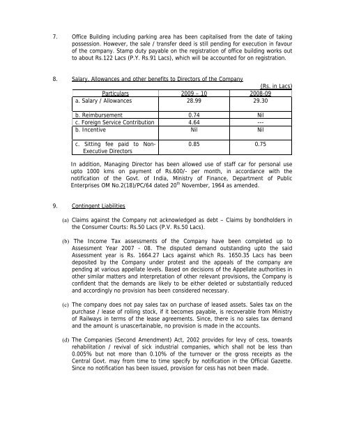 Statement of Assets and Liabilities for last Five Years and Latest ...