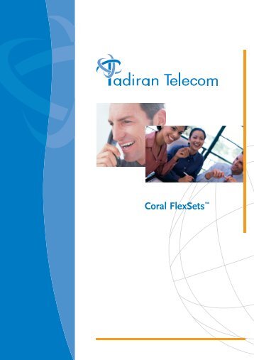 Coral FlexSet Family (brochure) - Tadiran Telecom