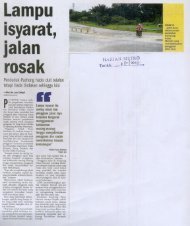 Lampu isyarat, jalan rosak - MPSJ