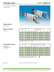 UHV gate valve Series 10 - Tecnovac