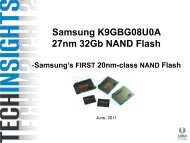 Samsung K9GBG08U0A 27nm 32Gb NAND Flash - UBM TechInsights