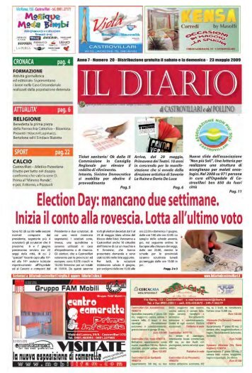 Il 6 e 7 giugno âElection dayâ - Il Diario di Castrovillari