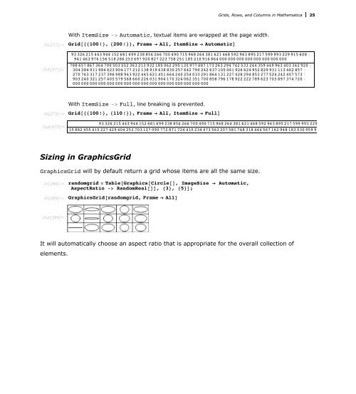 Grids Rows And Columns In Mathematica - Wolfram Research