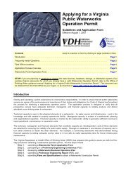 Applying for a Virginia Public Waterworks Operation Permit