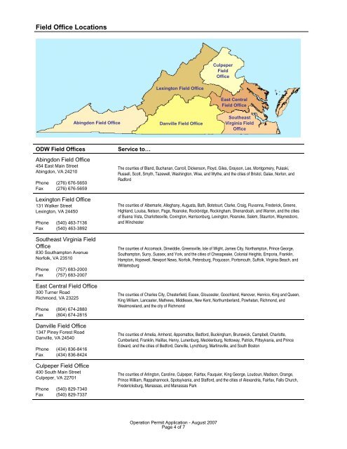 Applying for a Virginia Public Waterworks Operation Permit