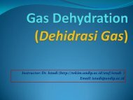 Dehidrasi Gas - Teknik Kimia UNDIP