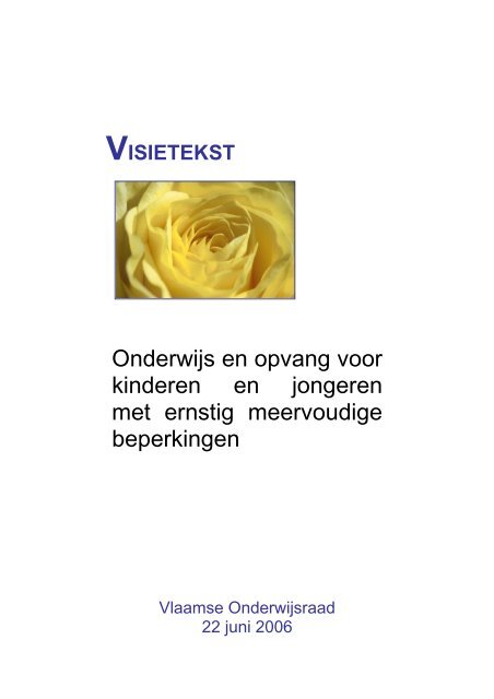Visietekst over kinderen en jongeren met ernstige meervoudige ...