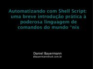 Automatizando com Shell Script: uma breve introdução prática à ...