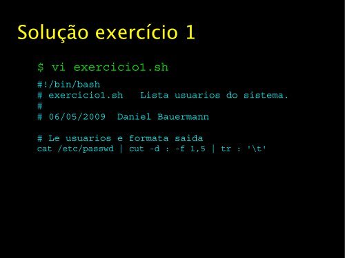 Automatizando com Shell Script: uma breve introdução prática à ...