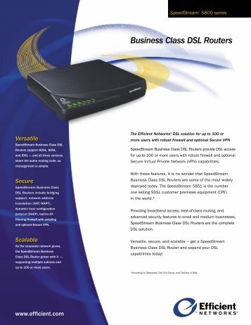 Business Class DSL Routers