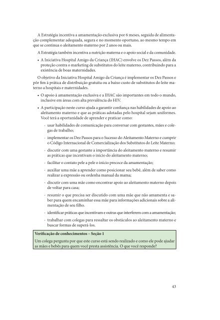Iniciativa Hospital Amigo da CrianÃ§a - MÃ³dulo 3 - Rede Brasileira de ...