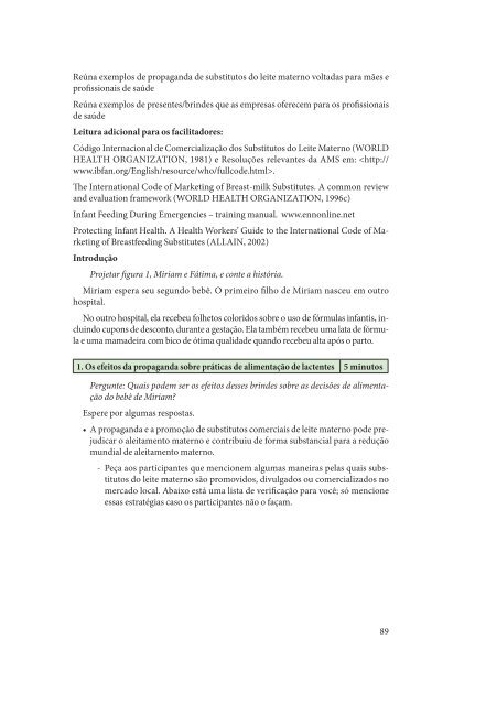 Iniciativa Hospital Amigo da CrianÃ§a - MÃ³dulo 3 - Rede Brasileira de ...