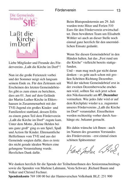 Gemeindebrief Nr. 5/2013 - Martin-Luther-Kirchengemeinde ...