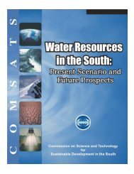 Water Resources in the South: Present Scenario and ... - Comsats