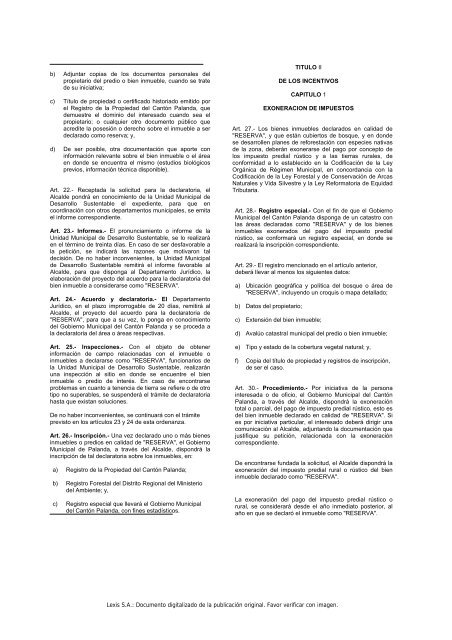 Ordenanza Municipal - ArqueologÃ­a Ecuatoriana