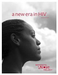 a new era in HIV - Minnesota AIDS Project