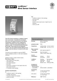 Wind Sensor Interface - Somfy