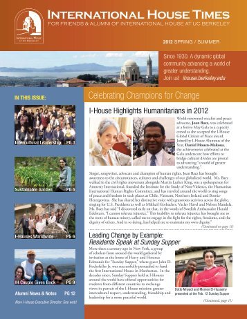 Spring 2012 (pdf) - International House Berkeley