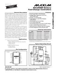 MAX712/MAX713 NiCd/NiMH Battery Fast-Charge ... - SUNIST