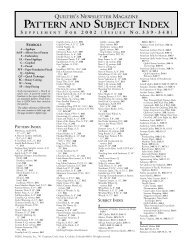 2002 Index Pat & Sub LO2 - Quilters Newsletter