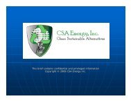 CSA Energy Inc.