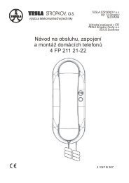 DomÃ¡cÃ­ telefon ESO 4+n s bzuÄÃ¡kem 4FP 211 21 - Tesla Stropkov