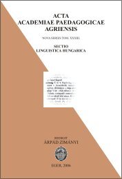 A 2005. oktÃ³ber 22-Ã©n megrendezett II. egri kiejtÃ©si konferencia ...