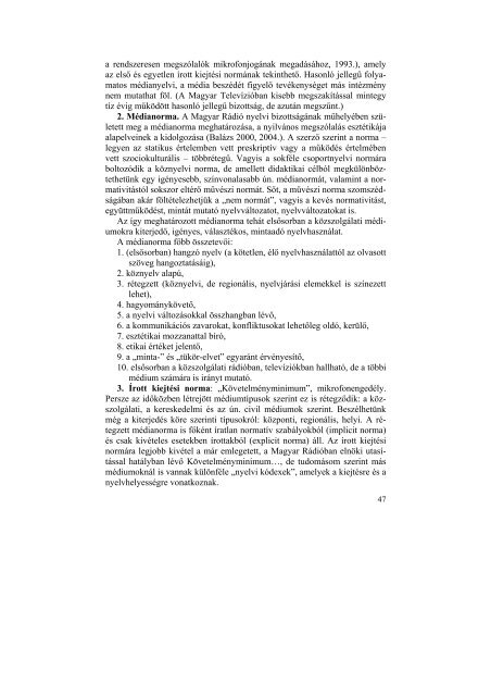 A 2005. oktÃ³ber 22-Ã©n megrendezett II. egri kiejtÃ©si konferencia ...