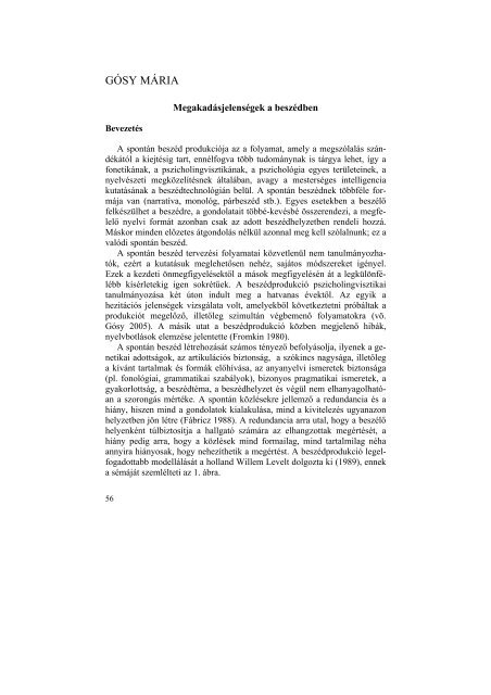 A 2005. oktÃ³ber 22-Ã©n megrendezett II. egri kiejtÃ©si konferencia ...