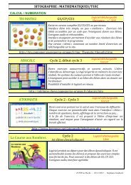 SITOGRAPHIE :MATHEMATIQUES/TUIC TH-MATH2 GS/CP/CE1 ...