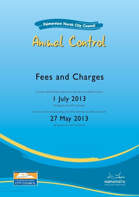 Fees and Charges - Palmerston North City Council