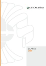 BILANCIO 2009 - Cassa Centrale Banca