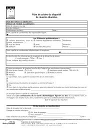 Fiche de saisine du dispositif - Ville de Moissy-Cramayel