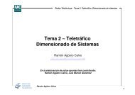 Tema 2 – Teletráfico Dimensionado de Sistemas