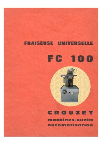 FC 100 - Usinages