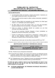FORMULARIO 102 - INSTRUCTIVO - Servicio de Rentas Internas