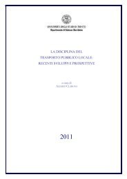 la disciplina del trasporto pubblico locale: recenti sviluppi e prospettive