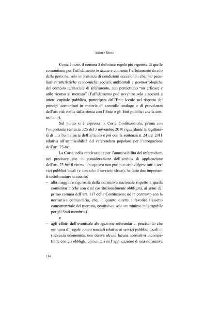 la disciplina del trasporto pubblico locale: recenti sviluppi e prospettive