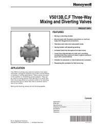 V5013B,C,F Three-Way Mixing and Diverting Valves - PexSupply.com