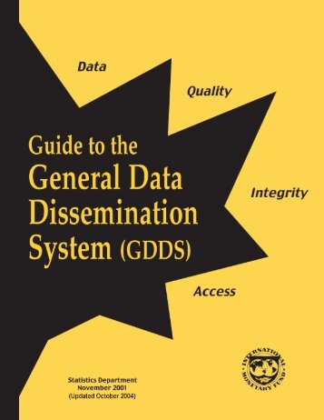 General Data Dissemination System (GDDS) Guide - 2004 - Paris21