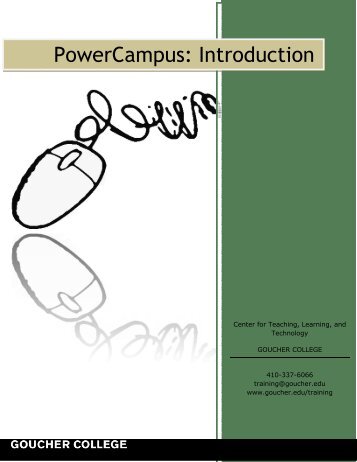 PowerCampus Basics - Goucher College