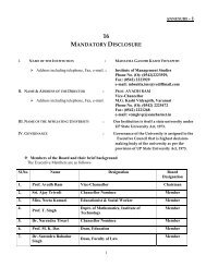16 mandatory disclosure - Mahatma Gandhi Kashi Vidyapith University