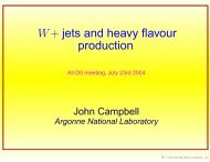 W+ jets and heavy flavour production