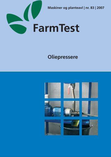 Oliepressere - LandbrugsInfo