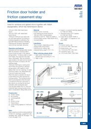 Locking casement stay for windows and doors - ASSA OEM