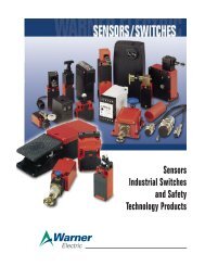 Sensors Industrial Switches and Safety Technology ... - Warner Electric