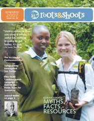 Roots & Shoots - the Jane Goodall Institute of Canada